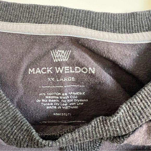 Mack Weldon Ace Crew Neck Sweatshirt - Two-Tone Gray (XXL) - Picture 4 of 6